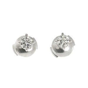 TIFFANY Co. Diamond Earrings Pierced Pt 90282296